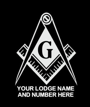 Masonic window decal - multiple styles available